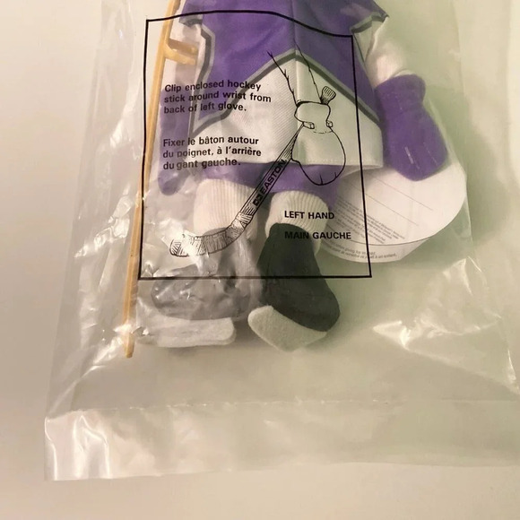Vintage 1995 McDonalds Toy Miss Piggy Muppets Hockey NHL Plush - Picture 8 of 10